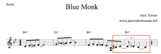 Blue Monk Play The Right Rhythm Jazz Video Lessons