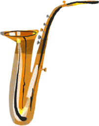 saxophone byouch illustration